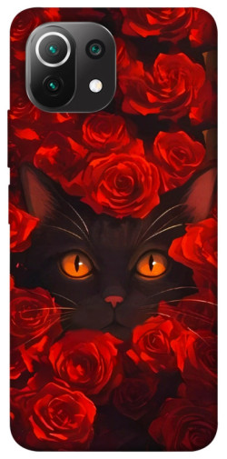 Чехол itsPrint Rose cat для Xiaomi Mi 11 Lite