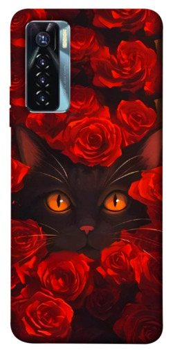 Чехол itsPrint Rose cat для TECNO Camon 17 Pro