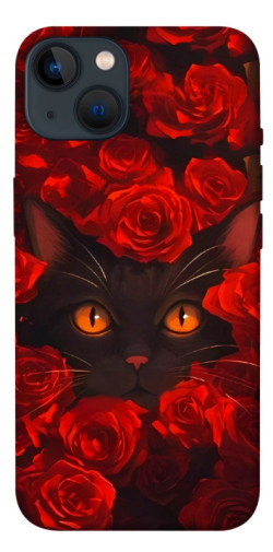 Чехол itsPrint Rose cat для Apple iPhone 13 (6.1")