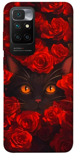 Чехол itsPrint Rose cat для Xiaomi Redmi 10