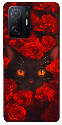 Чехол itsPrint Rose cat для Xiaomi 11T / 11T Pro