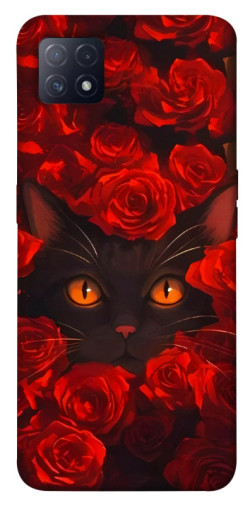 Чехол itsPrint Rose cat для Oppo A72 5G / A73 5G