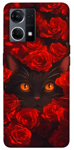 Чохол itsPrint Rose cat для Oppo Reno 7 4G