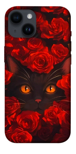 Чехол itsPrint Rose cat для Apple iPhone 14 (6.1")