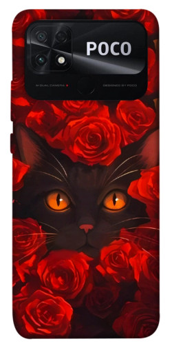 Чехол itsPrint Rose cat для Xiaomi Poco C40