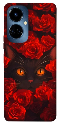 Чехол itsPrint Rose cat для TECNO Camon 19 (CI6n) / 19 Pro (CI8n)