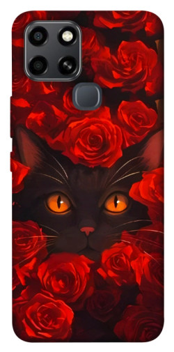 Чехол itsPrint Rose cat для Infinix Smart 6