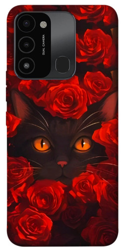 Чехол itsPrint Rose cat для Tecno Spark Go 2022 (KG5m)
