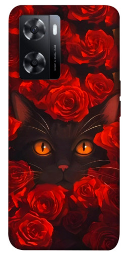 Чохол itsPrint Rose cat для Oppo A57s