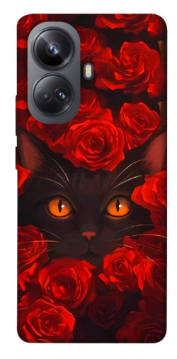Чехол itsPrint Rose cat для Realme 10 Pro+