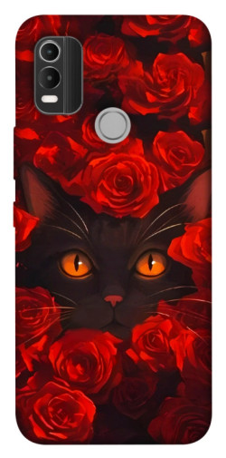 Чехол itsPrint Rose cat для Nokia C21 Plus