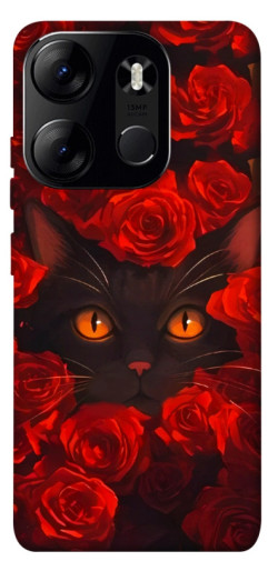 Чехол itsPrint Rose cat для Tecno Spark Go 2023