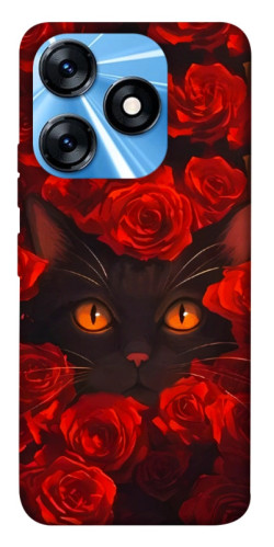 Чехол itsPrint Rose cat для TECNO Spark 10 Pro