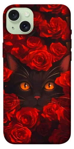 Чехол itsPrint Rose cat для Apple iPhone 15 Plus (6.7")