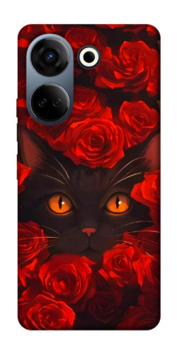 Чехол itsPrint Rose cat для TECNO Camon 20 Pro (CK7n)