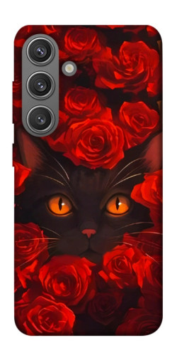 Чехол itsPrint Rose cat для Samsung Galaxy S24
