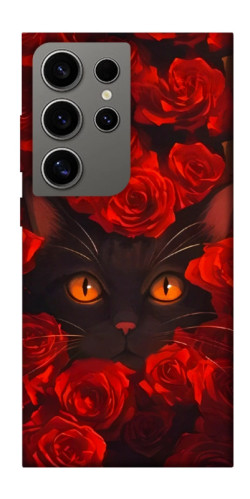 Чехол itsPrint Rose cat для Samsung Galaxy S24 Ultra