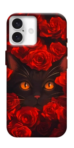 Чехол itsPrint Rose cat для Apple iPhone 16 Plus (6.7")