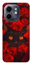 Чехол itsPrint Rose cat для Infinix Smart 9 4G / Hot 50i