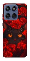 Чехол itsPrint Rose cat для Motorola Edge 60 Fusion