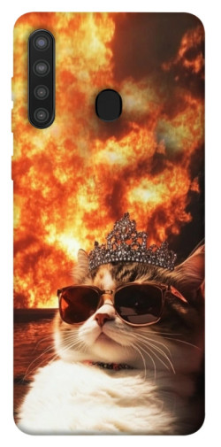 Чехол itsPrint Cat explosion для Samsung Galaxy A21