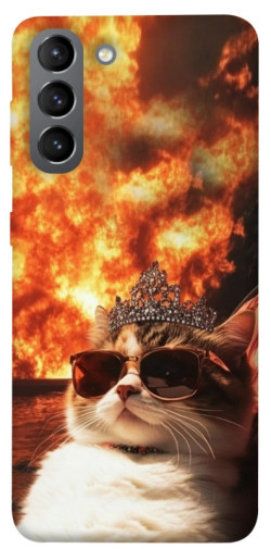 Чохол itsPrint Cat explosion для Samsung Galaxy S21