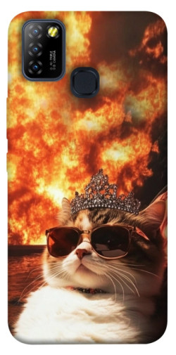 Чехол itsPrint Cat explosion для Infinix Hot 10 Lite
