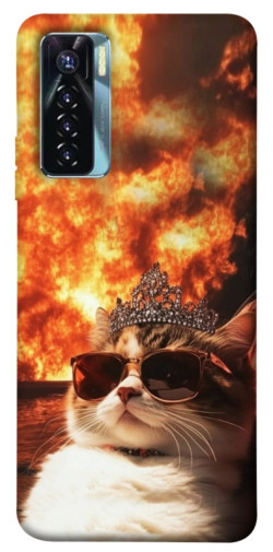 Чехол itsPrint Cat explosion для TECNO Camon 17 Pro