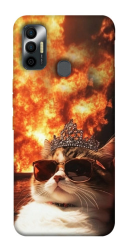 Чехол itsPrint Cat explosion для TECNO Spark 7