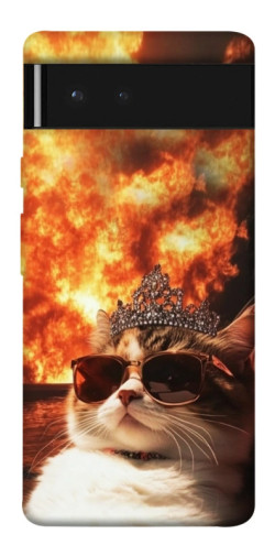 Чехол itsPrint Cat explosion для Google Pixel 6