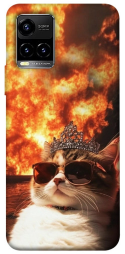 Чехол itsPrint Cat explosion для Vivo Y21 / Y33s