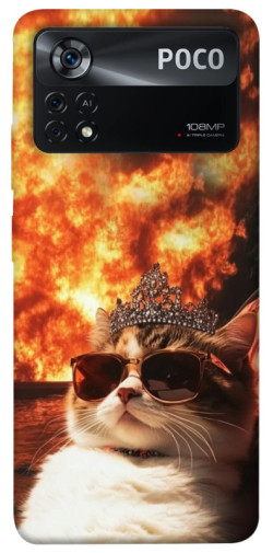 Чохол itsPrint Cat explosion для Xiaomi Poco X4 Pro 5G