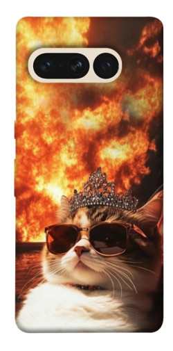 Чехол itsPrint Cat explosion для Google Pixel 7 Pro