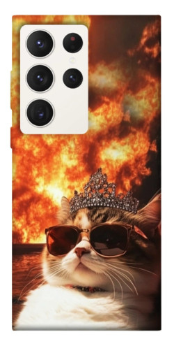 Чехол itsPrint Cat explosion для Samsung Galaxy S23 Ultra