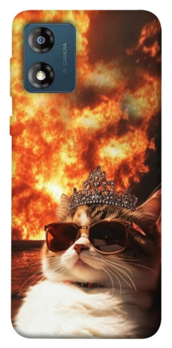 Чехол itsPrint Cat explosion для Motorola Moto E13