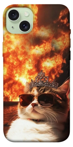 Чехол itsPrint Cat explosion для Apple iPhone 15 Plus (6.7")