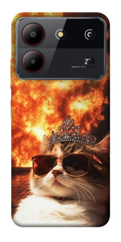 Чехол itsPrint Cat explosion для ZTE Blade A54 4G