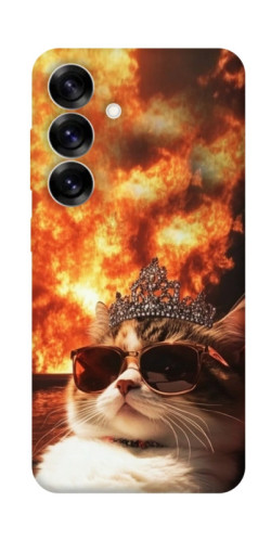 Чехол itsPrint Cat explosion для Samsung Galaxy S25