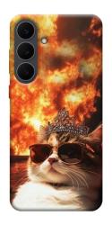 Чехол itsPrint Cat explosion для Samsung Galaxy S25 FE