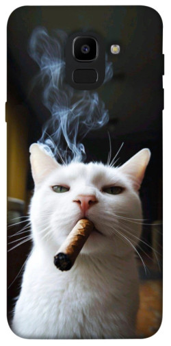 Чехол itsPrint Cat cigar для Samsung J600F Galaxy J6 (2018)