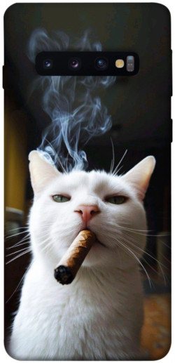Чехол itsPrint Cat cigar для Samsung Galaxy S10