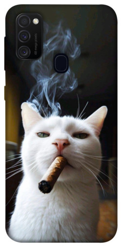 Чохол itsPrint Cat cigar для Samsung Galaxy M30s / M21