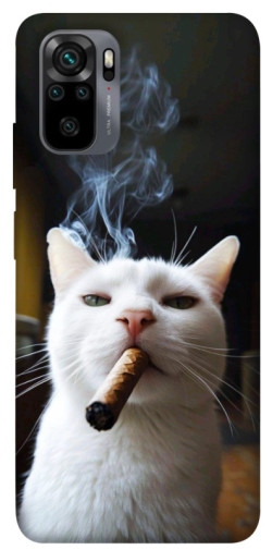 Чехол itsPrint Cat cigar для Xiaomi Redmi Note 10 / Note 10s