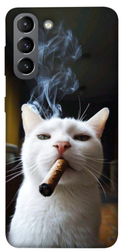 Чехол itsPrint Cat cigar для Samsung Galaxy S21