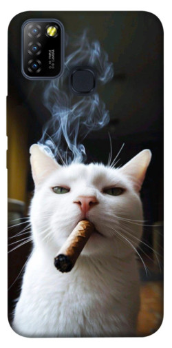 Чехол itsPrint Cat cigar для Infinix Hot 10 Lite