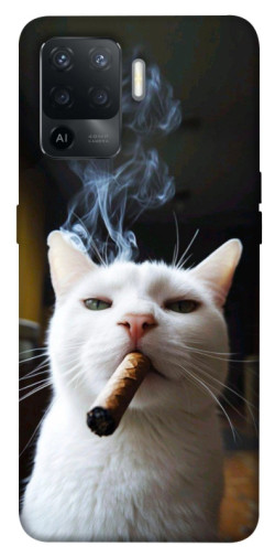 Чехол itsPrint Cat cigar для Oppo Reno 5 Lite