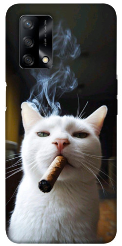 Чохол itsPrint Cat cigar для Oppo A74 4G