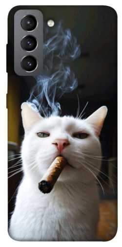 Чехол itsPrint Cat cigar для Samsung Galaxy S21 FE