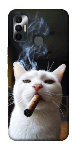Чехол itsPrint Cat cigar для TECNO Spark 7