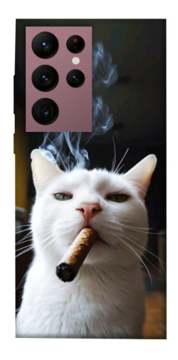 Чехол itsPrint Cat cigar для Samsung Galaxy S22 Ultra